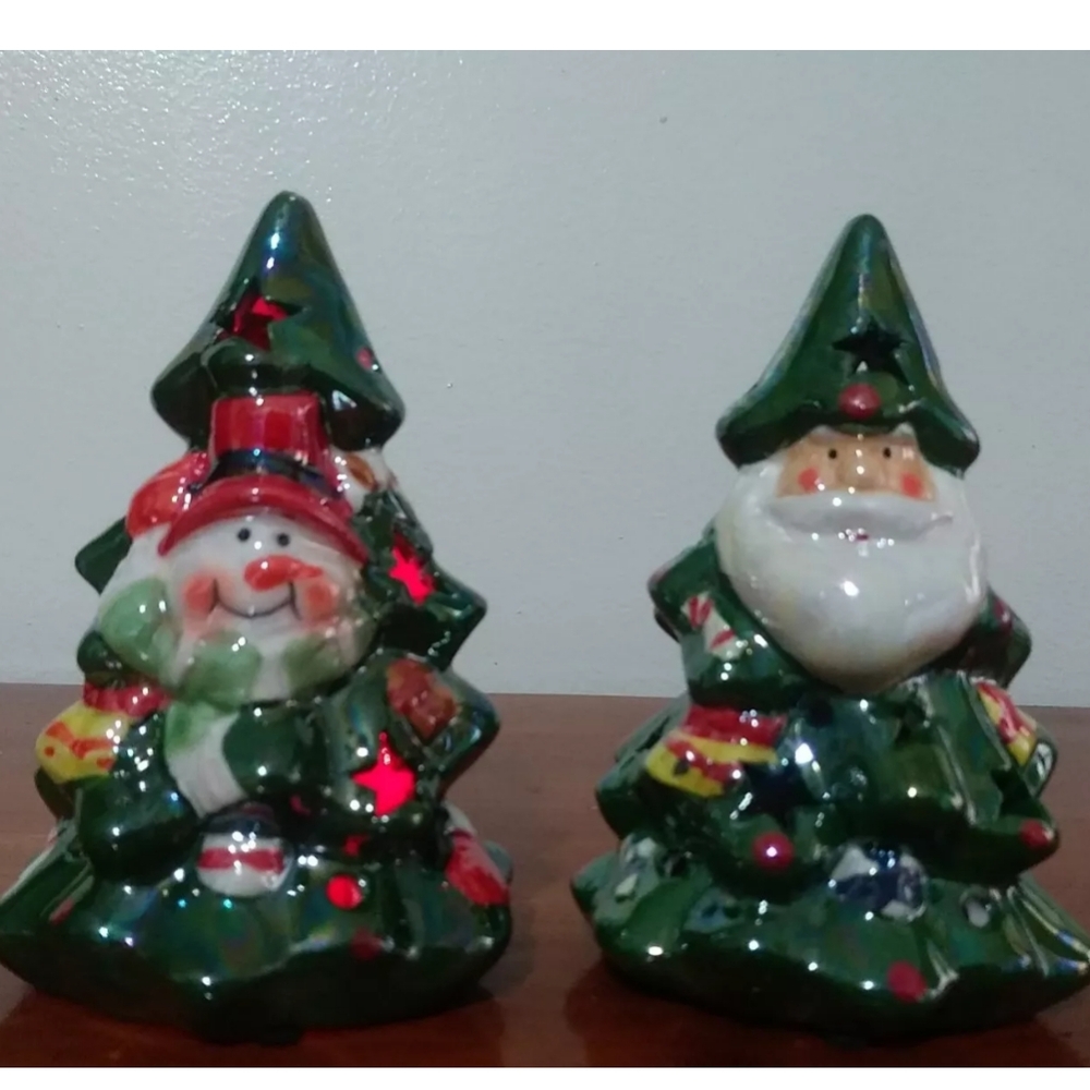 Christmas | mini nostalgic ceramic light up Christmas Tree Set